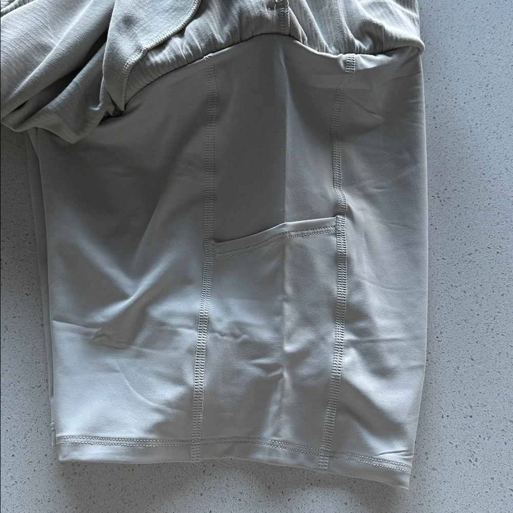 Ribbed High Rise Pocket A Line Skirt 14'' - Picture 9 of 9